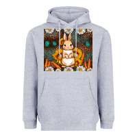 Heather Grey Rabbit daisy sunflower leopard 20oz tumbler Heavyweight Hoodie - Neo Western