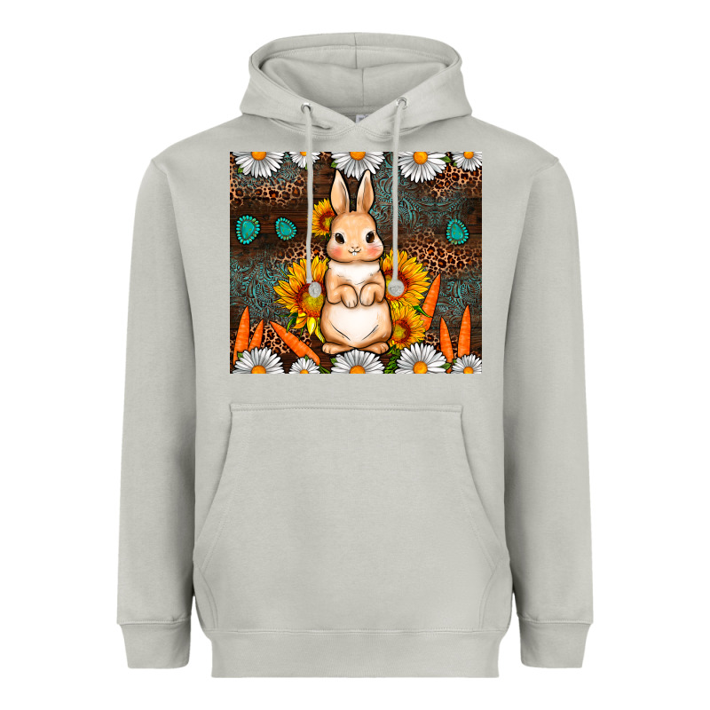 Rabbit Daisy Sunflower Leopard 20oz Tumbler Heavyweight Hoodie by Neo Western | Teevron