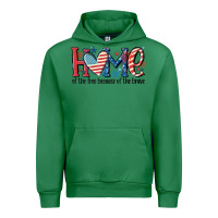 Emerald home of the free because of the brave Urban Hoodie - MaliasSmallBusiness