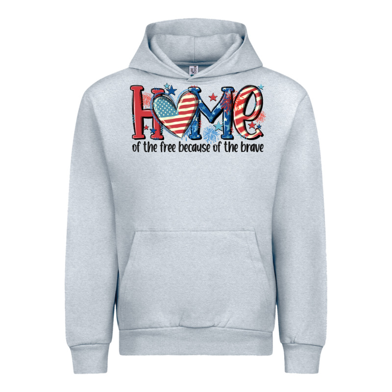 Home Of The Free Because Of The Brave Urban Hoodie by MaliasSmallBusiness | Teevron