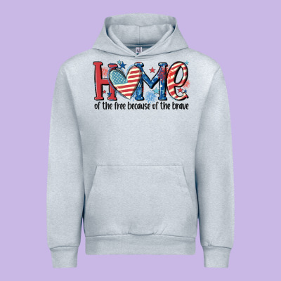 Home Of The Free Because Of The Brave Urban Hoodie Designed By Maliassmallbusiness