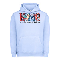 Pigment Grape Ice home of the free because of the brave Urban Hoodie - MaliasSmallBusiness