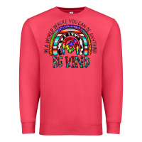 Cardinal in a world where you can be anything be kind Premium Sweatshirt - CowhideDigitalArt