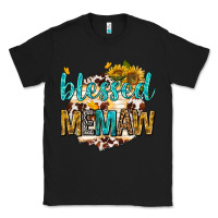 Black blessed memaw with sunflowers Classic Tee - texasbilliewilder