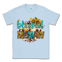 Dusty Blue blessed memaw with sunflowers Classic Tee - texasbilliewilder