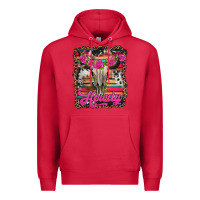 Cardinal howdy valentine's day bull skull Premium Hoodie - Jasminsmagicworld
