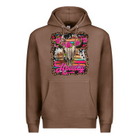 Chestnut howdy valentine's day bull skull Premium Hoodie - Jasminsmagicworld