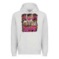 Dove Grey howdy valentine's day bull skull Premium Hoodie - Jasminsmagicworld