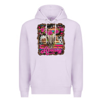 Lilac howdy valentine's day bull skull Premium Hoodie - Jasminsmagicworld