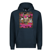 Navy howdy valentine's day bull skull Premium Hoodie - Jasminsmagicworld