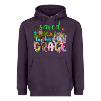 Plum Saved by his grace Heavyweight Hoodie - Neo Western