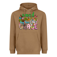 Toasted Coconut Saved by his grace Heavyweight Hoodie - Neo Western