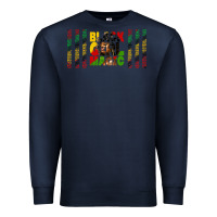 Navy black girl magic libbey glass Premium Sweatshirt - HRA Design Shop