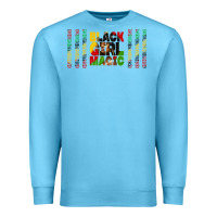 Ocean Blue black girl magic libbey glass Premium Sweatshirt - HRA Design Shop
