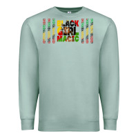 Seafoam black girl magic libbey glass Premium Sweatshirt - HRA Design Shop