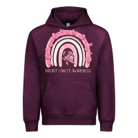 Mauve Wine breast cancer  awareness rainbow Urban Hoodie - MaliasSmallBusiness