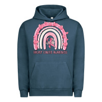 Pigment Midnight Navy breast cancer  awareness rainbow Urban Hoodie - MaliasSmallBusiness