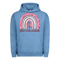 Pigment Pebble Blue breast cancer  awareness rainbow Urban Hoodie - MaliasSmallBusiness