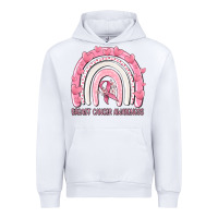 White breast cancer  awareness rainbow Urban Hoodie - MaliasSmallBusiness