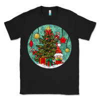 Black christmas tree and gnome Classic Tee - BundleAndBundleShop