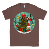 Chestnut christmas tree and gnome Classic Tee - BundleAndBundleShop