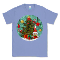 Colony Blue christmas tree and gnome Classic Tee - BundleAndBundleShop