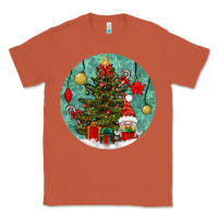 Copper christmas tree and gnome Classic Tee - BundleAndBundleShop