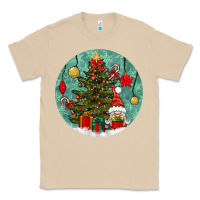 Mushroom christmas tree and gnome Classic Tee - BundleAndBundleShop