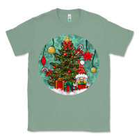 Sage christmas tree and gnome Classic Tee - BundleAndBundleShop