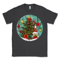 Smoke christmas tree and gnome Classic Tee - BundleAndBundleShop