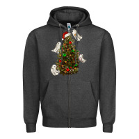Charcoal Heather christmas spirits Zipper Hoodie - RanaPortraitStore