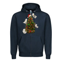 Navy christmas spirits Zipper Hoodie - RanaPortraitStore