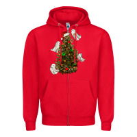 Red christmas spirits Zipper Hoodie - RanaPortraitStore