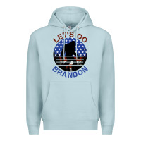 Blue Mist let's go brandon bigfoot Premium Hoodie - Jasminsmagicworld