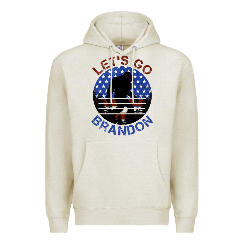 Let's Go Brandon Bigfoot Premium Hoodie by Jasminsmagicworld | Teevron