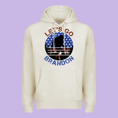 Let's Go Brandon Bigfoot Premium Hoodie Designed By Jasminsmagicworld
