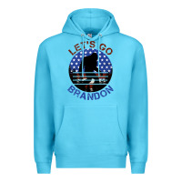 Ocean Blue let's go brandon bigfoot Premium Hoodie - Jasminsmagicworld
