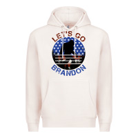 Pale Pink let's go brandon bigfoot Premium Hoodie - Jasminsmagicworld