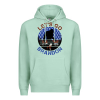 Seafoam let's go brandon bigfoot Premium Hoodie - Jasminsmagicworld
