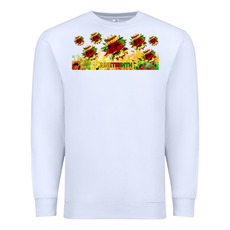 Juneteenth Sunflowers Libbey Glass Premium Sweatshirt by HRA Design Shop | Teevron