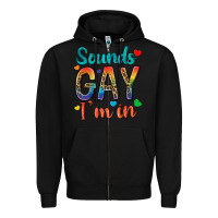 Black sounds gay im in Zipper Hoodie - texasbilliewilder