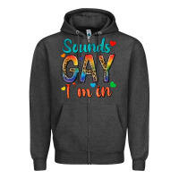 Charcoal Heather sounds gay im in Zipper Hoodie - texasbilliewilder