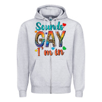 Heather Grey sounds gay im in Zipper Hoodie - texasbilliewilder