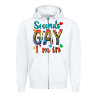 White sounds gay im in Zipper Hoodie - texasbilliewilder