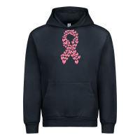 Navy breast cancer ribbon Urban Hoodie - MaliasSmallBusiness