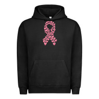 Pigment Black breast cancer ribbon Urban Hoodie - MaliasSmallBusiness