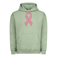 Pigment Oil Green breast cancer ribbon Urban Hoodie - MaliasSmallBusiness