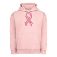 Pigment Salmon breast cancer ribbon Urban Hoodie - MaliasSmallBusiness