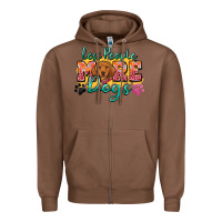 Chestnut less people more dogs Zipper Hoodie - Zillion Design Studio