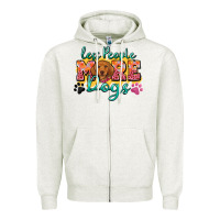 Oatmeal Heather less people more dogs Zipper Hoodie - Zillion Design Studio